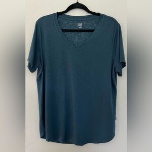 GAP XL Casual Blue Short Sleeve Sweater Shirt for School Work Teen